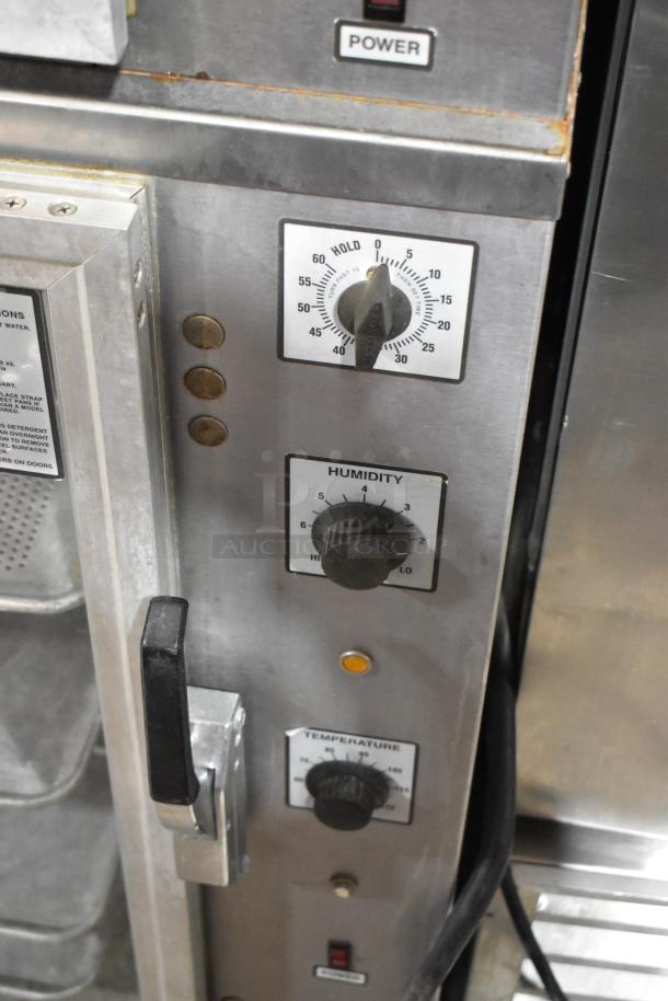 Deluxe HSM-4 Stainless Steel Commercial Oven Proofer with control panel; 120/220 Volts, 1 Phase.
