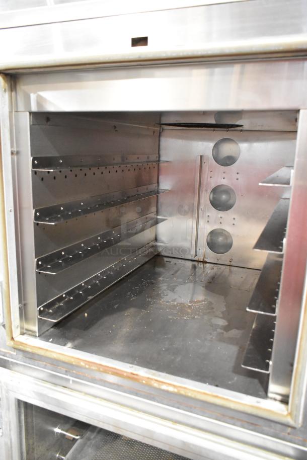 Deluxe HSM-4 Stainless Steel Commercial Oven Proofer, 120/220V, 1 Phase. Interior shelves, stainless finish, good condition.