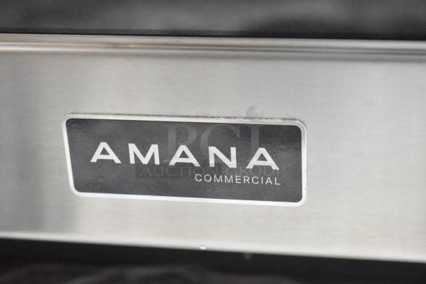 BRAND NEW SCRATCH AND DENT Amana RC30S2 Commercial Microwave Oven, stainless steel, push button controls, 208/240V.