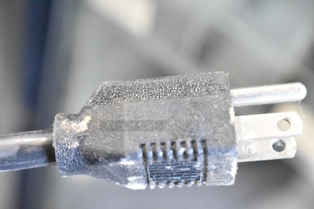 CookTek MC1800 induction range power plug, 120 Volts, suitable for commercial use, single phase, stainless steel design.