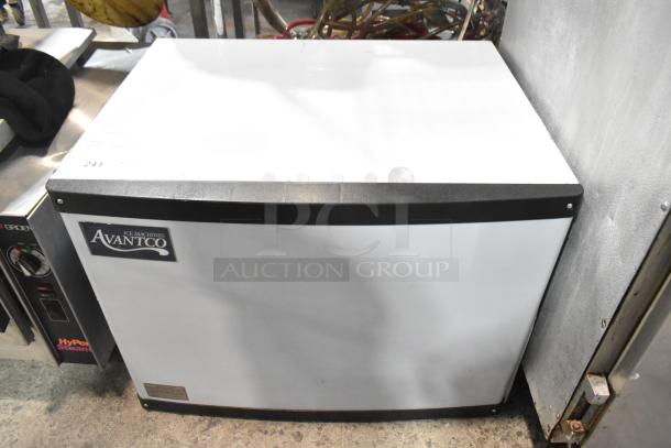 Brand new Avantco 194MCF430A stainless steel commercial ice machine head, 2025 model, 115V, 1 phase, with minor scratches.