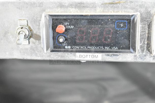 Stainless Steel Commercial Countertop 2 Tier Warmer, Control Products Inc. USA, SP1 TEMP display, 115V, 1 Phase.