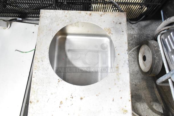 American Permanent Ware CW-3A stainless steel commercial food warmer, showing signs of wear, countertop model, 120 volts.