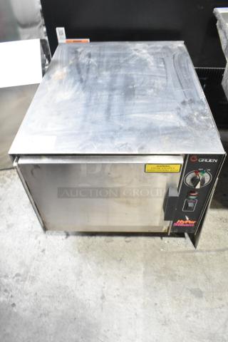 Groen HY-3E HyPer Steam stainless steel single deck steam cabinet, commercial electric, 208V, 3-phase, used condition.