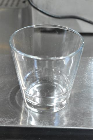 Arcoroc H3032 Stack Up 10.5 oz. customizable rocks glass, clear, brand new with minor scratches, by Arc Cardinal.