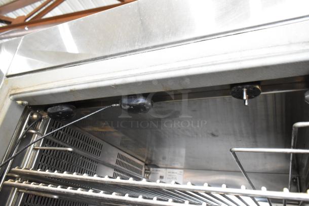 2023 Alto Shaam QC2-40 Stainless Steel Quickchiller with 2 probes, interior view, 115/208-230V, 1 Phase.