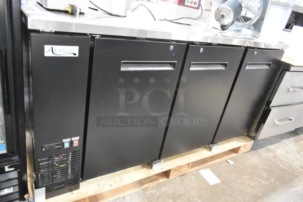 Brand new Avantco 178UDD72HC double tap kegerator. Metal, black finish, holds 3 half kegs. 115 volts, 1 phase.