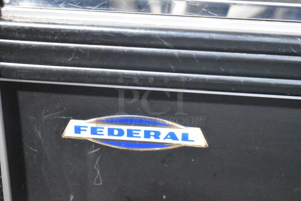 Federal RSSM478SC Commercial Merchandiser, metal, Grab N Go, 120/208-240V, 1 Phase, Federal logo visible, used condition.