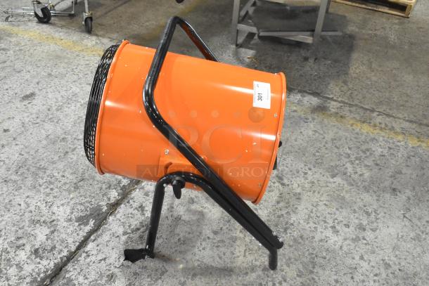 Brand new Boltic SHAG-K07F electric salamander heater, 208V, 3 phase. Minor scratches, intact label reading "301".