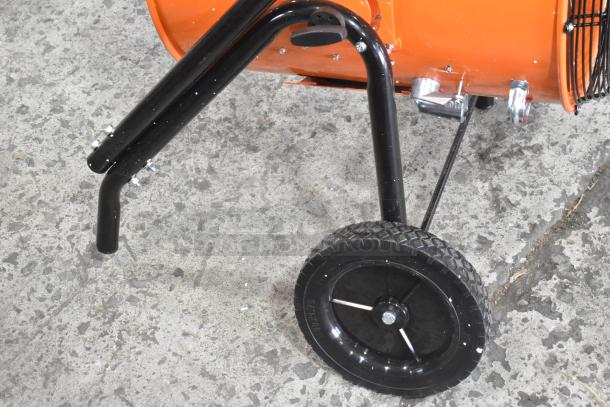 Brand new Boltic SHAG-K07F portable electric salamander heater, 208V, 3-phase, slight scratches, wheeled design.