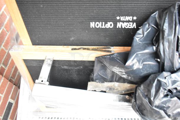 Marc Metal commercial floor-style open grab-n-go merchandiser, features wood accents and metal structure, visible contents included.