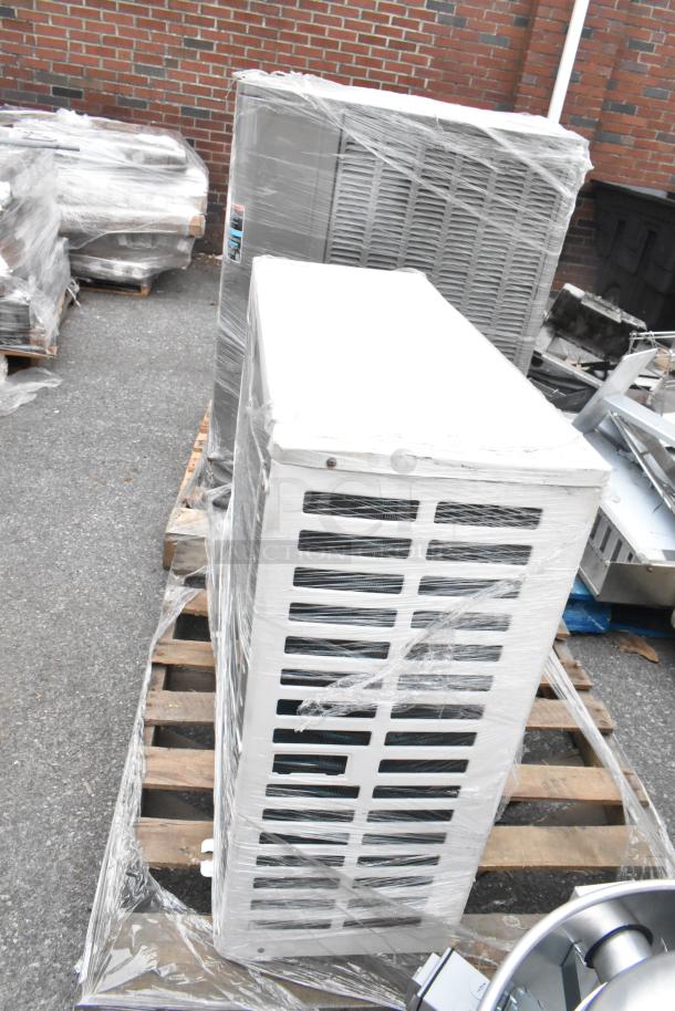 Emerson metal split type air conditioner, model XFAM-037X-TFC-081, 208-230V, 3 phase. Wrapped, outdoor condition.