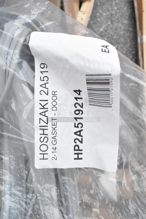 Bag containing a Hoshizaki door gasket, model 2A519, labeled with barcode and item number HP2A519214. Brand new condition.