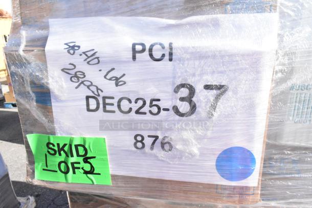 Plastic-wrapped pallet labeled "PCI DEC25-37" containing mixed scratch and dent items, 30 pieces total.