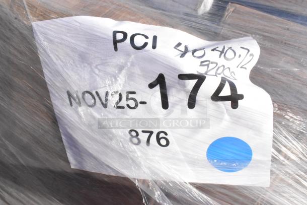 Set of 38 brand new scratch and dent items, including plates, towels, gloves, napkins. Tag reads "PCI NOV25-176 876."