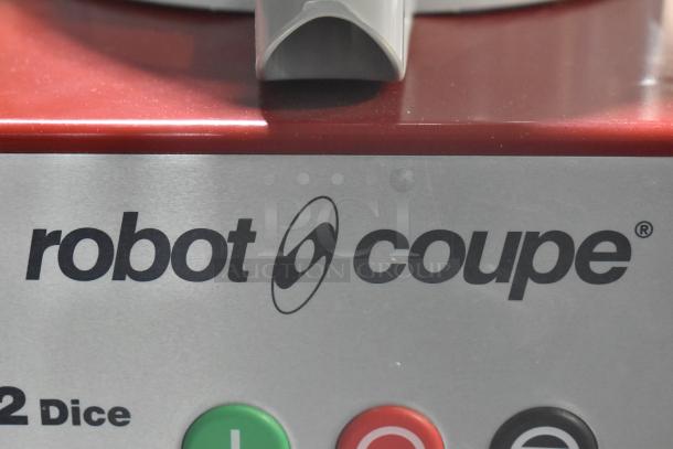 Brand new Robot Coupe R 2 Dice food processor with gray 3 qt bowl. Features continuous feed head, S blade, 120V, 1 phase.