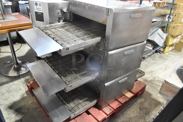 Turbochef HhC2020 stainless steel commercial conveyor ovens, 2017 model, electric 208/240V, 3-phase, in used condition.