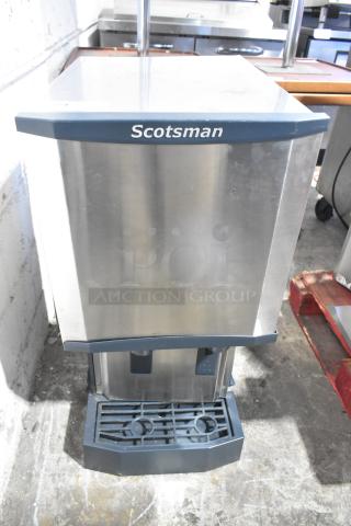 2018 Scotsman HID312A-1A stainless steel nugget ice machine and water dispenser, hands-free, countertop, 115V, 1 phase.