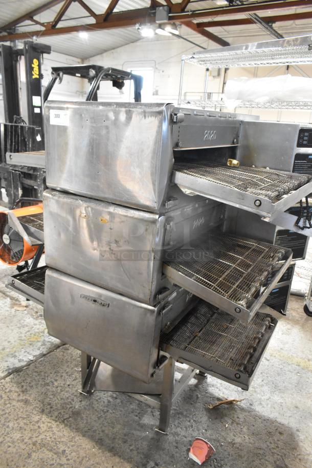 3 Turbochef HhC2020 stainless steel rapid cook conveyor ovens, 2017 model, electric, 208/240V, 3 phase.