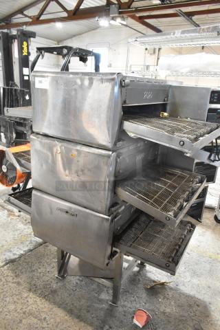 3 Turbochef HhC2020 stainless steel rapid cook conveyor ovens, 2017 model, electric, 208/240V, 3 phase.