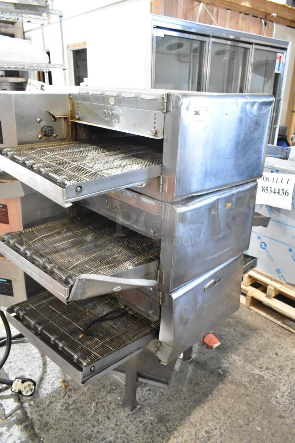 Turbochef HhC2020 stainless steel conveyor oven, 2017 model, 3-phase, electric, commercial, used condition.