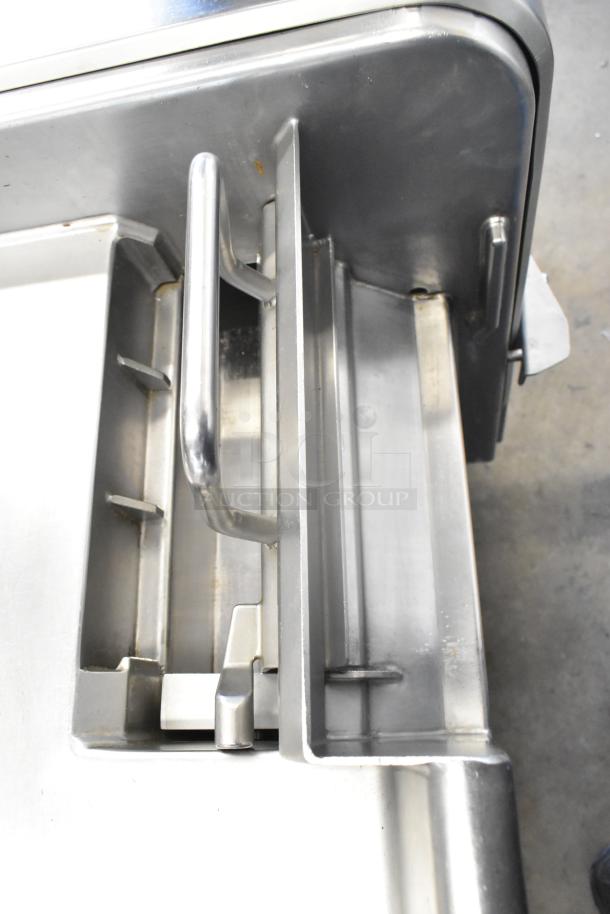 Treif Felix 100-CE industrial food dicer, stainless steel, floor style. 800kg/hour, 208/250V, 3 phase. Excellent condition.