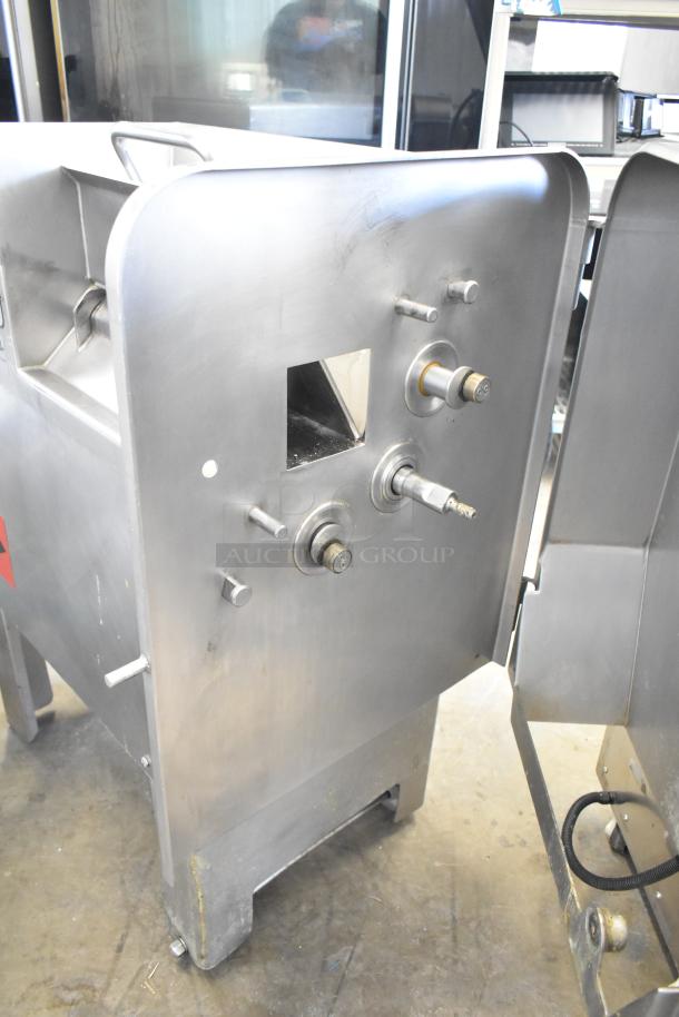 Treif Felix 100-CE Industrial Food Dicer, floor style, stainless steel, 800kg/hour, 208/250V, 3 Phase, visible controls.