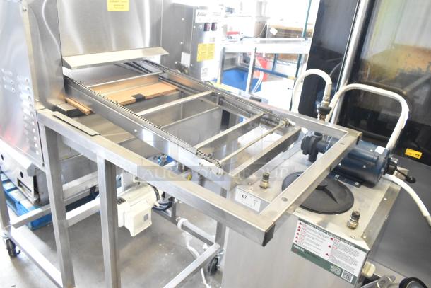 Belshaw Adamatic TG-50 Thermoglazing Station, stainless steel, on casters, 208V, 1 phase, commercial condition.