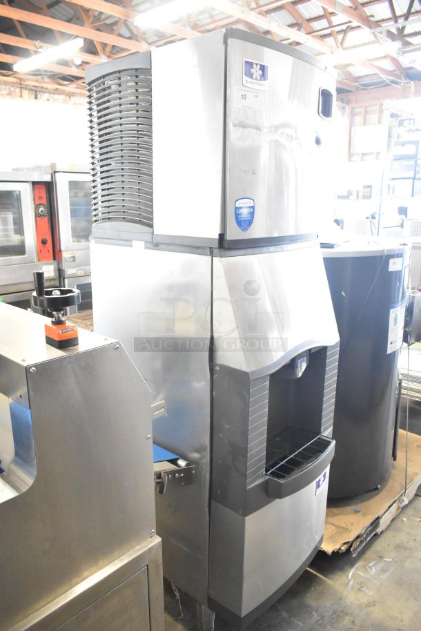 2021 Manitowoc IYT0420A-161X ice machine on SPA160 dispenser, stainless steel, 115V, 1 phase, in good condition.
