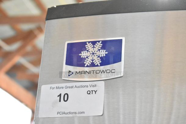 2021 Manitowoc IYT0420A-161X ice machine with SPA160 dispenser, 115V, 1 phase. Manitowoc logo, auction tag visible.