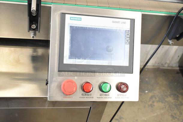 Guangdong ZK130 Commercial Floor Style Automatic Can Flaring Machine, features Siemens control panel, 110V, 1 Phase.