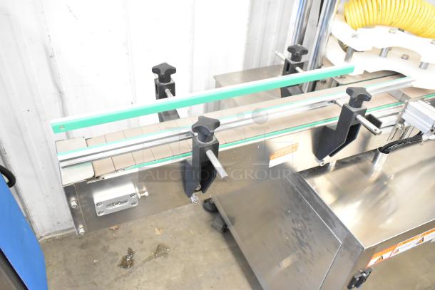 Guangdong ZK130 Commercial Automatic Can Flaring Machine, floor style, 110V, 1 Phase, stainless steel, excellent condition.