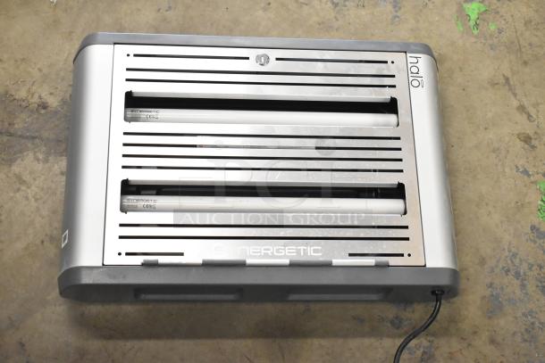 Halo Bug Zapper, 115 Volts, 1 Phase, Synergetic bulbs, horizontal vents, logo on side, used condition.