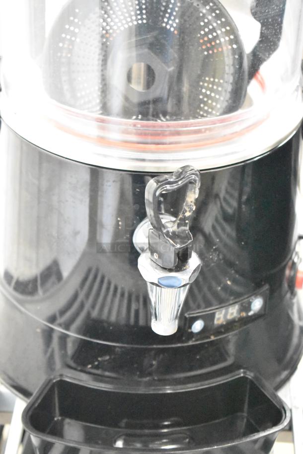 CH10L Countertop Hot Chocolate Machine, Model CH10L, black finish, visible spout and digital display, 110V, 1 Phase.