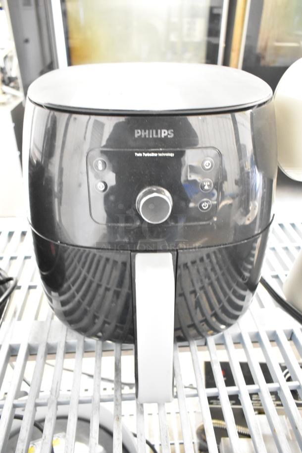 Philips HD96654 countertop air fryer, features TurboStar technology, sleek design, 120V, buttons intact, good condition.