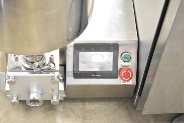 2023 ZD200E-1 countertop pastry donut filling machine with digital display, 110V, 1 phase; features pneumatic and stop buttons.