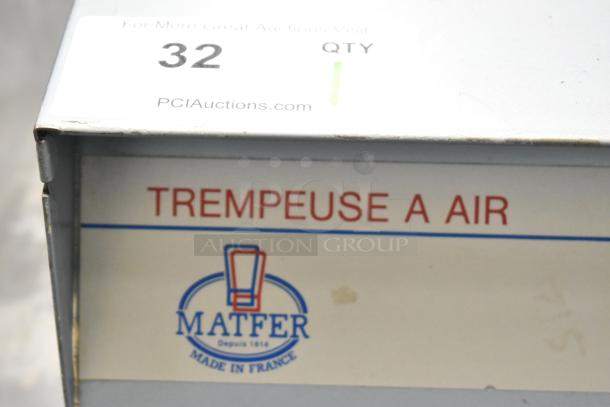 Matfer Depose Countertop Trempeuse A Air, 100/120V, 1 Phase, labeled "Made in France," with PCI Auctions sticker visible.