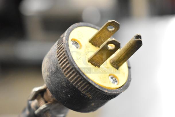 Matfer Depose countertop trempeuse air unit plug, 100/120 volts, 1 phase, showing moderate wear.