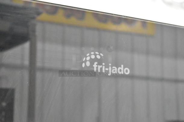 Fri-jado TDR7-P rotisserie oven, electric, commercial-grade, on casters, 208V, 3-phase, logo visible on glass.