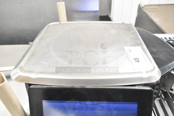 2017 Hobart HTi-7LH26 commercial food scale. Stainless steel top, tested, and working. Tag reads: Lot 45, Qty 1.