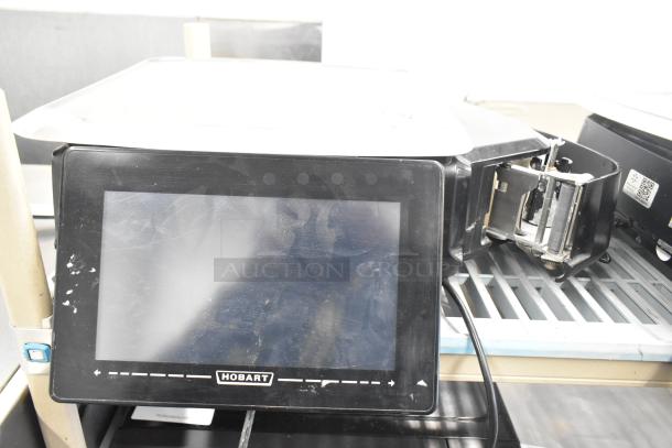 2017 Hobart HTi-7LH26 metal commercial countertop food portioning scale, tested and working. Front display shown.