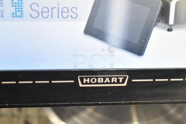2017 Hobart HTi-7LH26 metal commercial countertop food portioning scale, tested and working, Hobart logo visible.