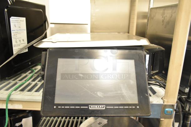 2017 Hobart HTi-7LH26 commercial countertop food scale with touchscreen, tested and working. 120/208-240V, 1 Phase.