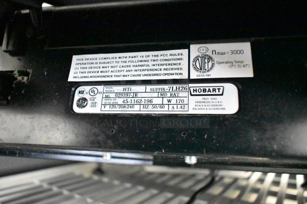 2017 Hobart HTi-7LH26 metal commercial scale, model HTi-7LH26, 120/208-240V, tested and working, serial #45-1162-196.