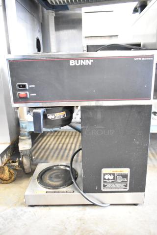 Bunn VPR Countertop 2 Burner Coffee Machine, 120 Volts, 1 Phase, black, with upper and lower burner switches, model VPR.