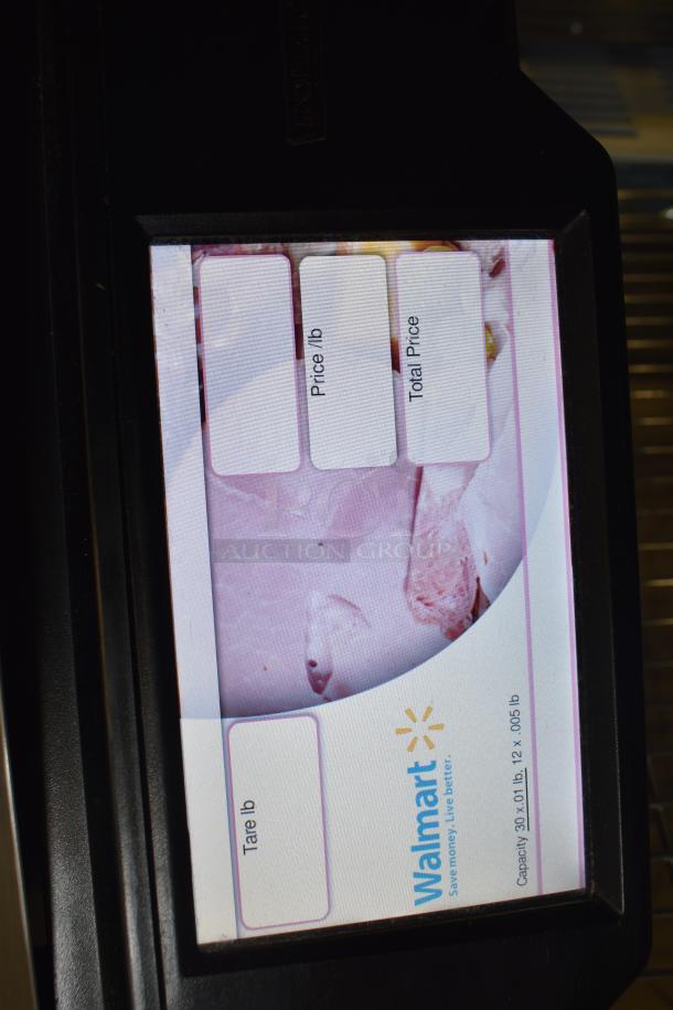 2017 Hobart HTi-7LH26 commercial scale, touchscreen display. Capacity: 30 lb. Tested and working. Brand logo visible.