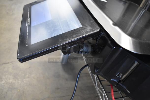 2017 Hobart HTi-7LH26 metal countertop food portioning scale, touchscreen, tested, working, 120/208-240V, 1 phase.