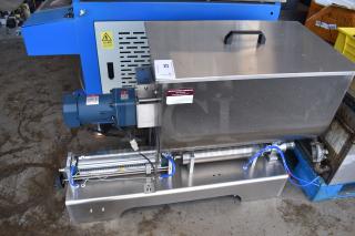 G1WG Countertop Quantitative Filling Machine, 100 Volts, 1 Phase. Stainless steel, visible power unit, excellent condition.