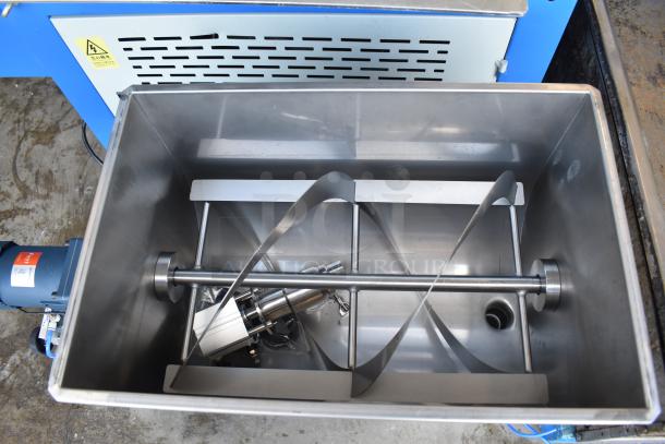 G1WG countertop quantitative filling machine with stainless steel interior, 100 volts, 1 phase, in good condition.