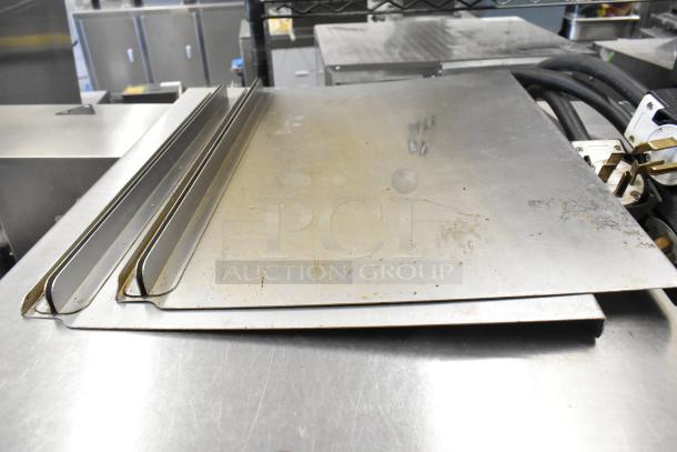 3 Turbochef HhC2020 electric conveyor ovens, 208/240V, 3-phase. Features durable stainless steel build. Used condition.
